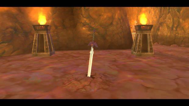 The Legend of Zelda Skyward Sword HD - Estrofa de Eldin: recuperando la espada maestra