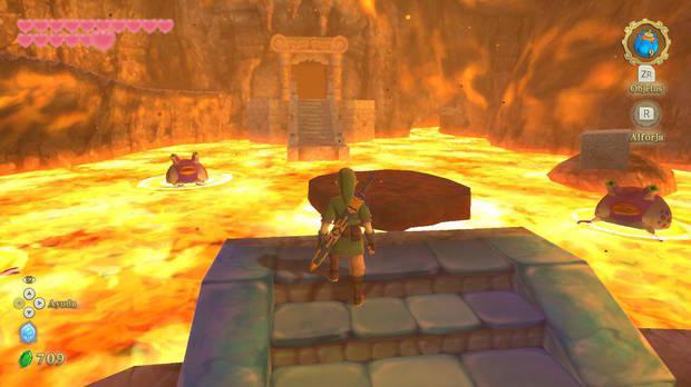 The Legend of Zelda Skyward Sword HD - Estrofa de Eldin: cueva de lava de la cima