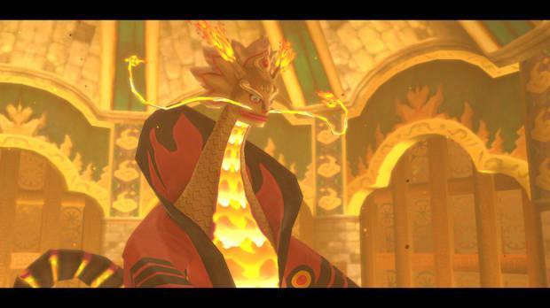 The Legend of Zelda Skyward Sword HD - Estrofa de Eldin: dragón del fuego y estrofa
