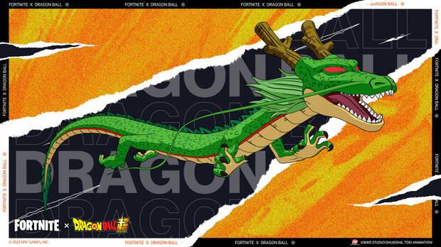 Dragon Ball Super X Fortnite - Imagen promocional del ala delta de Shenron