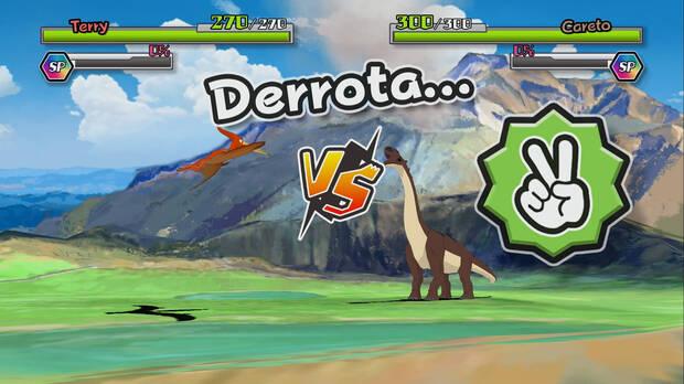 En las batallas de dinosaurios podemos usar cartas que alteran las estad�sticas de nuestra criatura. Las cartas se consiguen cumpliendo hitos del peri�dico y en las cajas de galletas.
