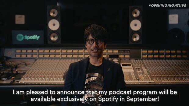 Hideo Kojima podcast ya disponible en Spotify