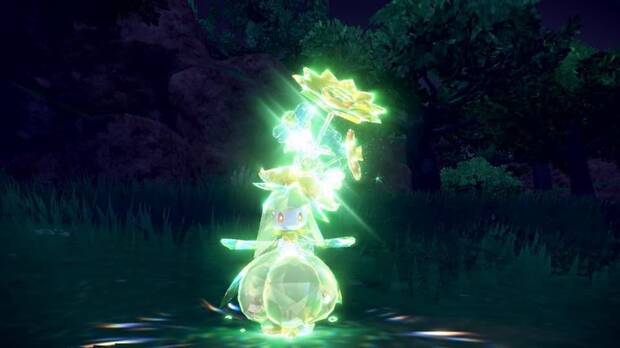 Pokémon Escarlata y Púrpura - ¿Qué es la teracristalización?: imagen promocional de pokémon teracristalizado