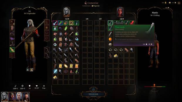 Baldur's Gate 3 - Comprar tintes a comerciantes