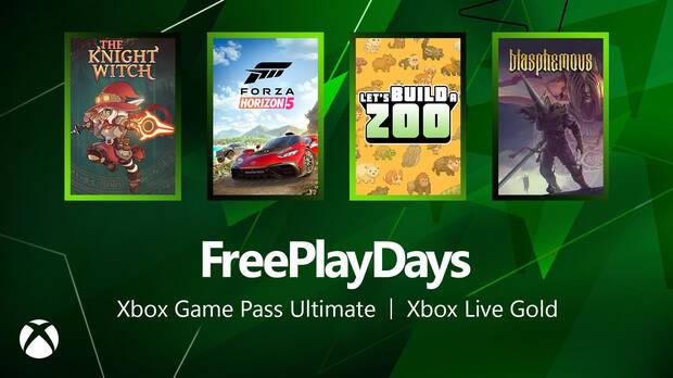 Pruebas gratis de los Free Play Days de Xbox Live Gold.