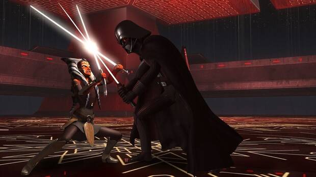 Ahsoka Tano se enfrenta a Darth Vader