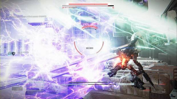 Armored Core 6 - Operación Trepamuros: 621 golpea a GIGANTE con su espada
