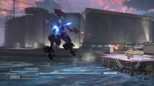 Armored Core 6: Fires of Rubicon - Apoyar el lanzamiento de misiles pesados: 621 apoya a las tropas de Carla