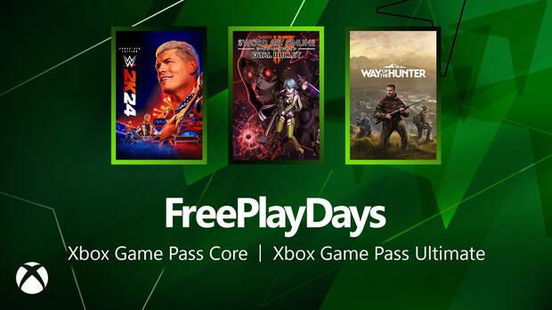 Nuevos juegos gratis Free Play Days de Xbox.