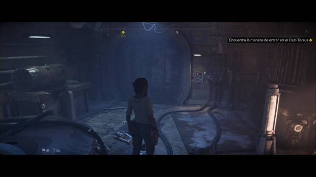 Star Wars: Outlaws - Comienzos: puerta cerrada en el garaje del Speeder