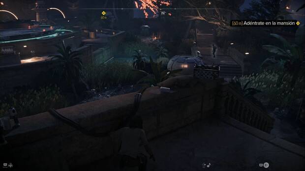 Star Wars Outlaws - Forajidos: uno de los guardias de la mansión de Sliro en la zona de los jardines
