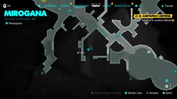 Star Wars Outlaws - Siniestro: callejón con una escalera de mano que lleva hacia objetos y materiales