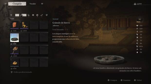 Black Myth: Wukong - Localización del Aderezo #04 - Gránulo de hierro