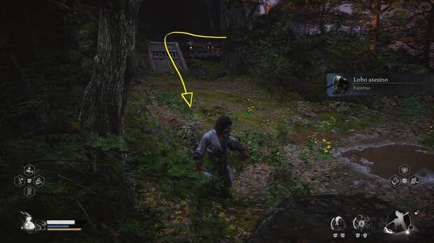 Black Myth: Wukong - Localización del Espíritu Lobo asesino