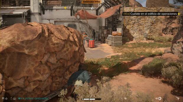 Star Wars Outlaws - El sabotaje: pared escalable junto a la base de operaciones Pyke