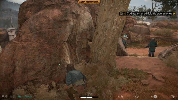 Star Wars Outlaws - El sabotaje: guardias cerca de la base de operaciones