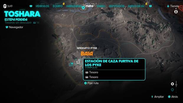 Star Wars Outlaws - Cámara del sindicato Pyke: ubicación de la Estación de caza furtiva de los Pyke donde se encuentra la primera tarjeta de la cámara del sindicato Pyke