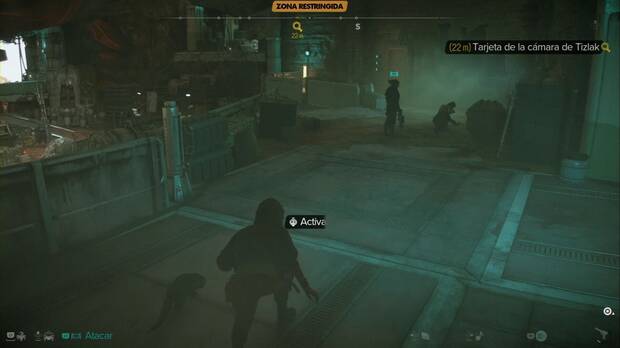 Star Wars Outlaws - Cámara del sindicato Pyke: pareja de mercenarios en la parte alta del taller