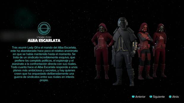 Star Wars Outlaws - Ficha del Alba Escarlata