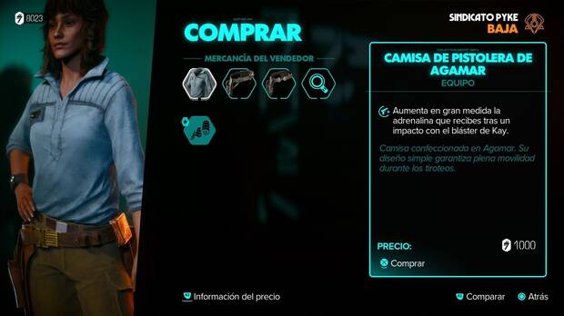 Star Wars Outlaws - Equipo: Camisa de pistolera de Agamar