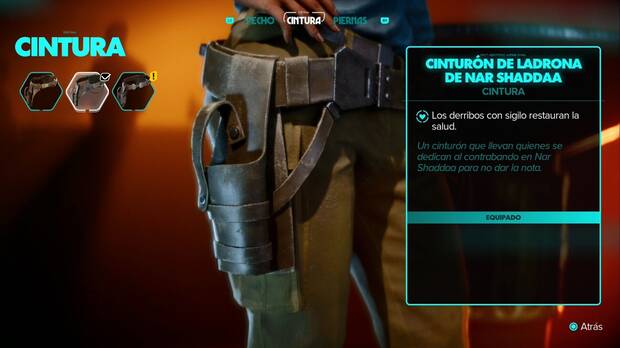 Star Wars Outlaws - Equipo: Cinturón de ladrona de Nar Shaddaa