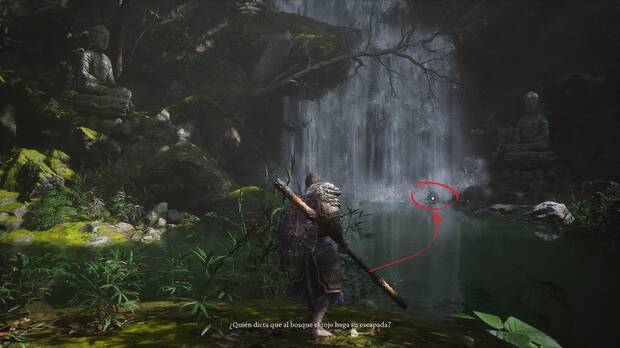 Black Myth: Wukong - Cascada de agua entrada al Bosque de las Garras de Loong