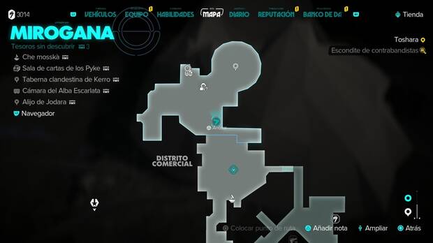 Star Wars Outlaws - Escondite de contrabandistas: ubicación del distrito del Alba Escarlata