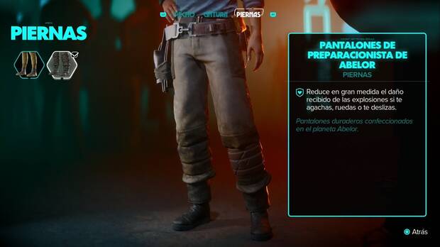 Star Wars Outlaws - Equipo: pantalones de preparacionista de Abelor