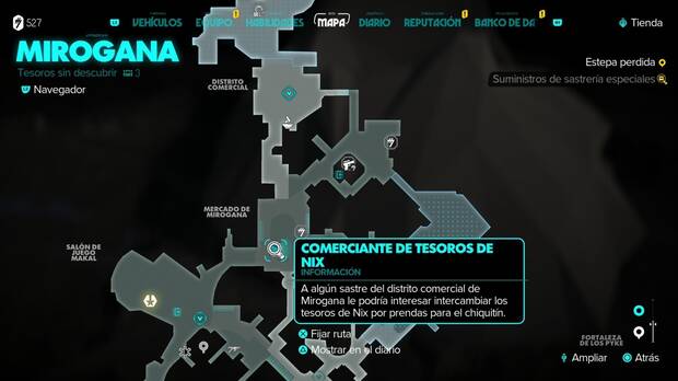 Star Wars Outlaws - Suministros de sastrería especiales: ubicación de Berek Keehro en Mirogana