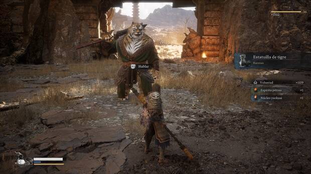 Black Myth: Wukong - Localización de la rareza Estatuilla de tigre
