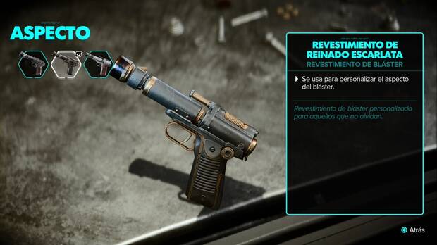 Star Wars Outlaws - Bláster: Revestimiento de Reinado Escarlata