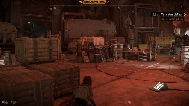 Star Wars Outlaws - La hacker: NPC en la plataforma de aterrizaje del distrito del Alba Escarlata