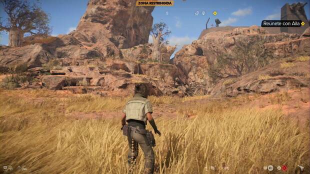Star Wars Outlaws - La hacker: rocas a la izquierda de la base imperial donde está Aila