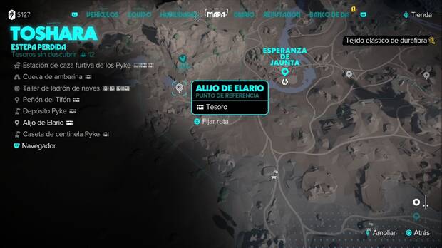 Star Wars Outlaws - Tesoros en la Estepa Perdida: Alijo de Elario