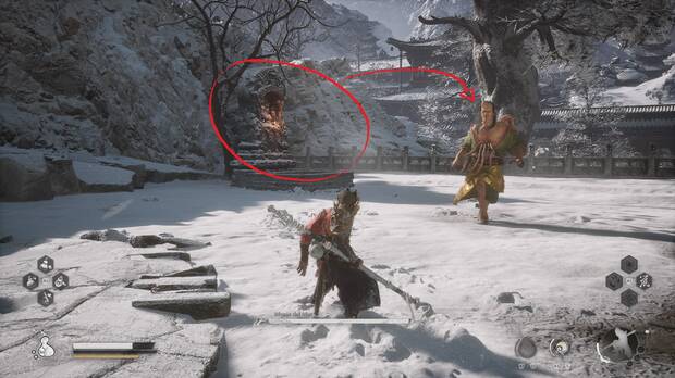 Black Myth: Wukong - Localización del jefe Monje del Mar