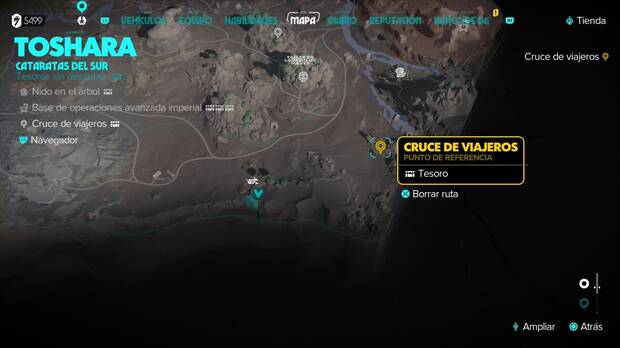 Star Wars Outlaws - Tesoros en Cataratas del sur: Cruce de viajeros