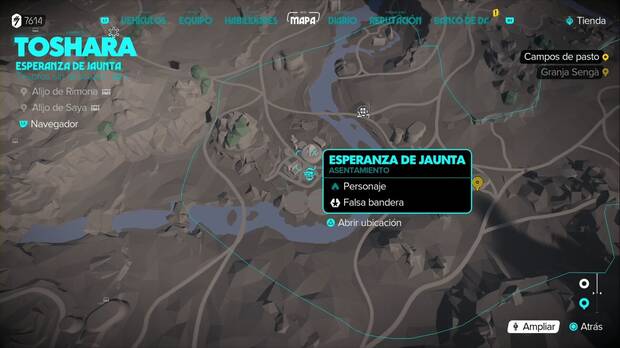 Star Wars Outlaws - Tesoros en los Campos de Pasto: ubicación de Esperanza de Jaunta