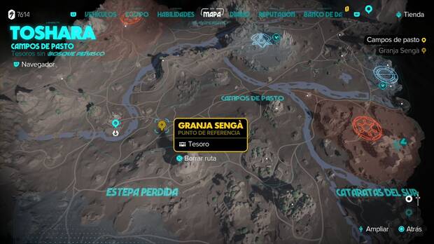 Star Wars Outlaws - Tesoros en los Campos de Pasto: Granja Sengà