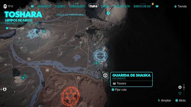 Star Wars Outlaws - Tesoros en los Campos de Pasto: Guarida de Shaska