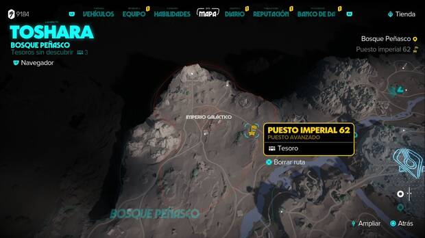 Star Wars Outlaws - Tesoros de Toshara: Puesto imperial 62