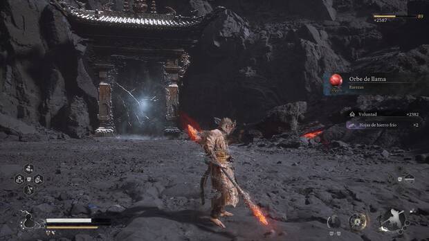 Black Myth: Wukong - Localización de la rareza Orbe de llama