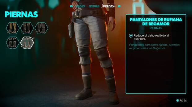 Star Wars Outlaws - Piezas de equipo: Pantalones de rufiana de Begamor