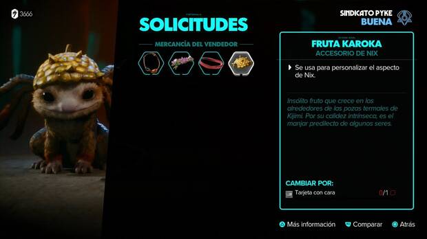 Star Wars Outlaws - Piezas de equipo: Fruta Karoka