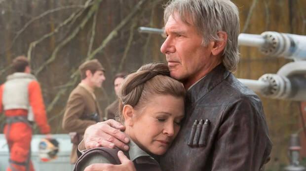 Han Solo y Leia en Star Wars