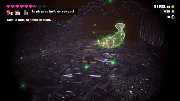 Donkey Kong Bananza - Ubicación del plátano 21 en Estrato de la música