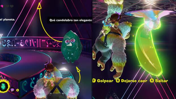 Donkey Kong Bananza - Ubicación del plátano 14 en Estrato de la música