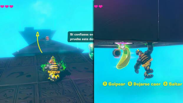 Donkey Kong Bananza - Ubicacin del pltano 22 en Estrato del desierto