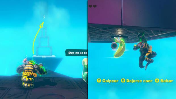 Donkey Kong Bananza - Ubicacin del pltano 26 en Estrato del desierto