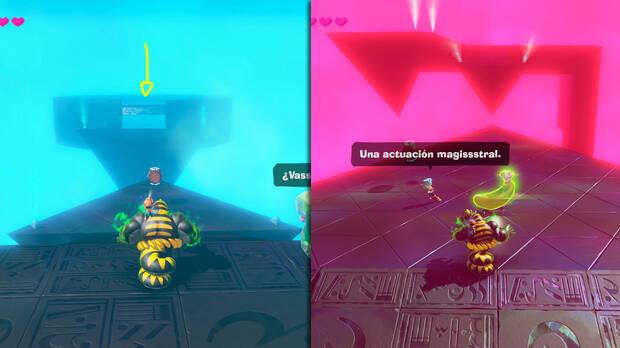 Donkey Kong Bananza - Ubicacin del pltano 28 en Estrato del desierto