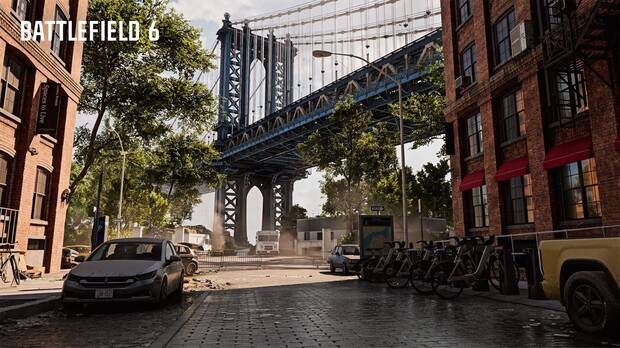 Imagen promocional del mapa Empire State para el segundo fin de semana de la beta de Battlefield 6